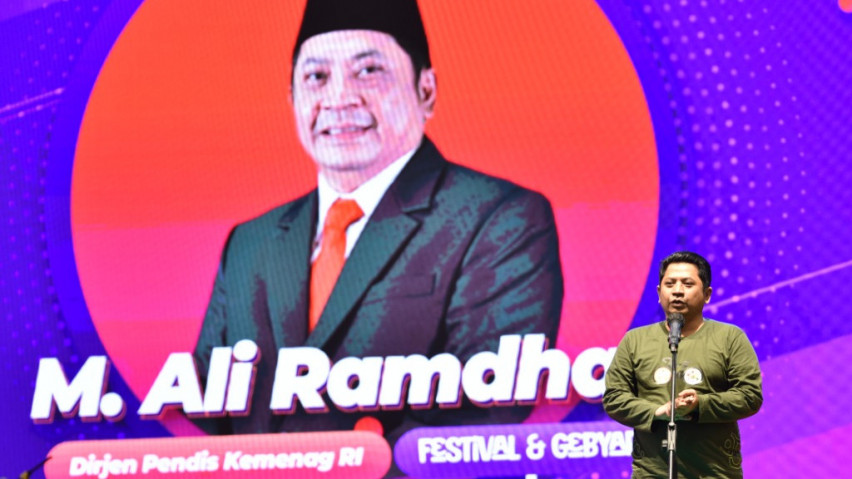 Dirjen Pendidikan Islam pada acara pembukaan Festival & Gebyar PAI Tahun 2022 di ICE BSD, Tangerang Selatan (26/10/2022).