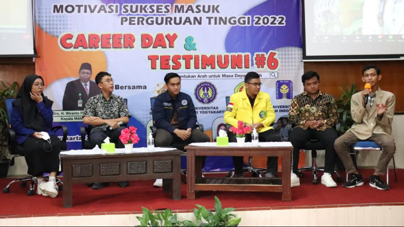 Acara Testimuni dan Career Day di MAN 1 Yogyakarta (20/1/2022).