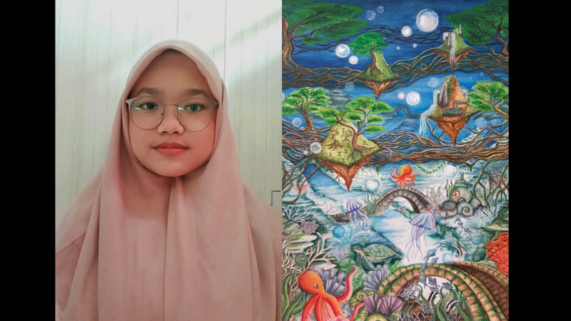 Salwa Putri (16) dan Karyanya ''DARMAYA' Our Heritage, Our Nature'