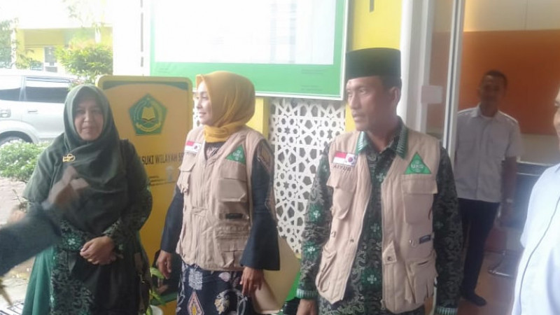Tim Penilai Lomba Madrasah Sehat saat berkunjung ke MAN 1 Banda Aceh.