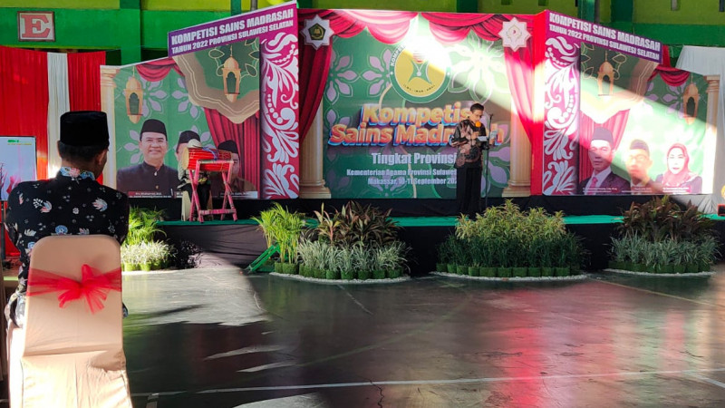 Kompetisi Sains Madrasah tingkat Provinsi Sulawesi Selatan resmi bergulir.