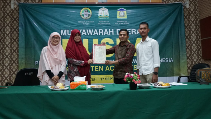 Rahmawati terpilih sebagai Ketua Pengurus Daerah Ikatan Pustakawan Indonesia (PD-IPI) Kabupaten Aceh Besar periode 2022-2024
