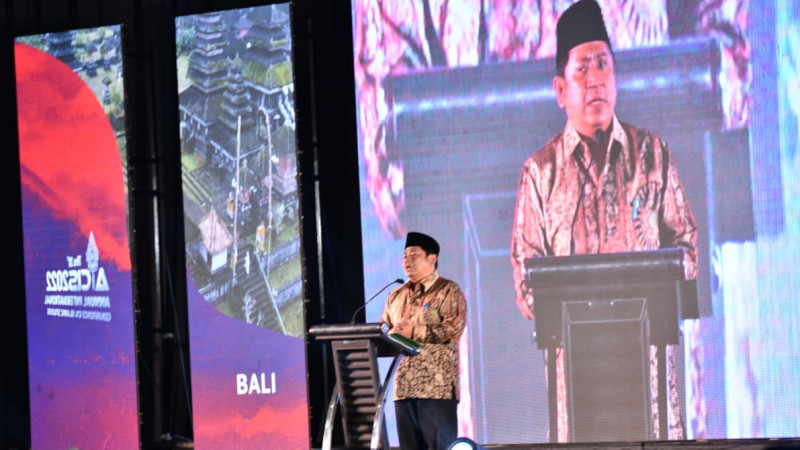M. Ali Ramdhani sambutan di acara AICIS Bali