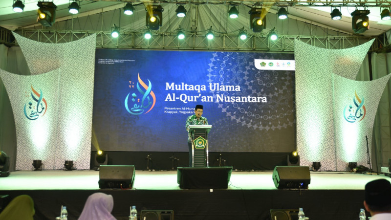 Panggung utama perhelatan Multaqa Ulama Al Quran Nusantara tahun 2022.
