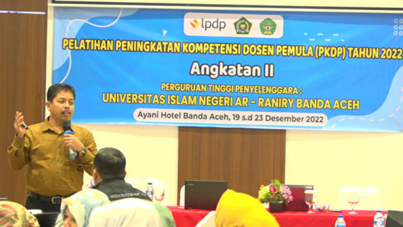 Puluhan dosen pemula dari berbagai Perguruan Tinggi Keagamaan Islam (PTKI) di Aceh mengikuti Pelatihan Peningkatan Kompetensi Dosen Pemula (PKDP).&amp