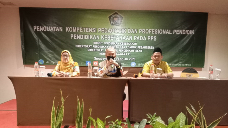 Pelaksanaan penguatan pedagogik dan profesionalisme ustadz PKPPS