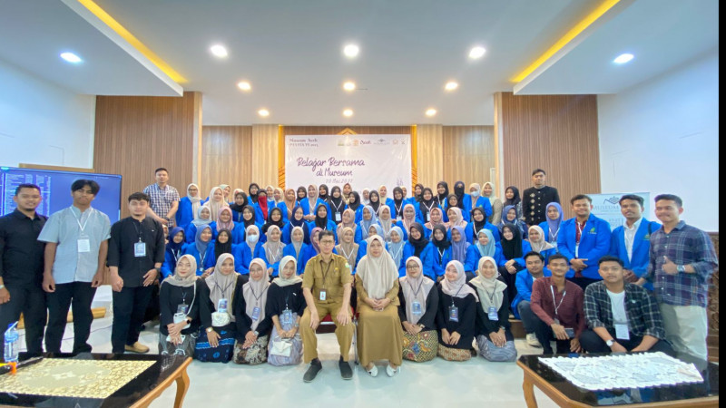 Museum Aceh berkolaborasi dengan Fakultas Adab dan Humaniora UIN Ar-Raniry Banda Aceh dalam rangka PELITA ke IV 2023 menggelar belajar bersama di Muse
