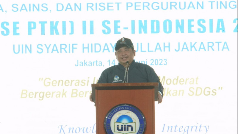 Dirjen Pendis pada Pembukaan Final OASE II di UIN Syarif Hidayatullah Jakarta