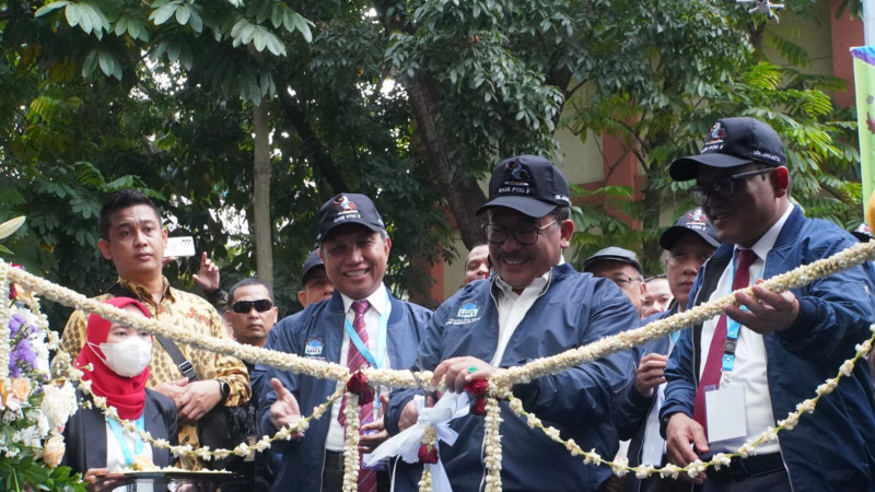 Wamenag RI Zainut Tauhid Sa'adi resmi membuka Ekspo Karya Inovasi dan Bazar OASE PTKI II 2023.