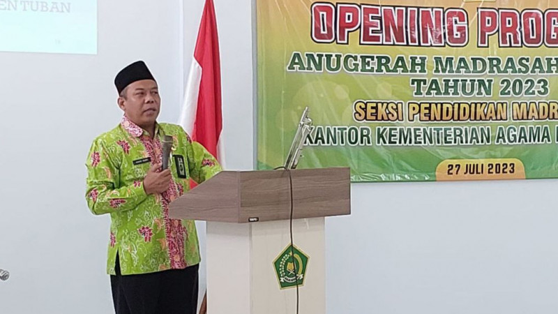 Opening Program AMI (Anugerah Madrasah Inovasi) Kabupaten Tuban Tahun 2023 oleh KakankemenagTuban