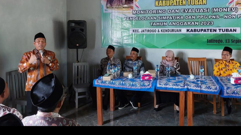 Kakankemenag Tuban: Guru Madrasah Kecamatan Jatirogo & Kenduruan Harus Mempunyai Jiwa Mudarits, Murobbi dan Mu'allim