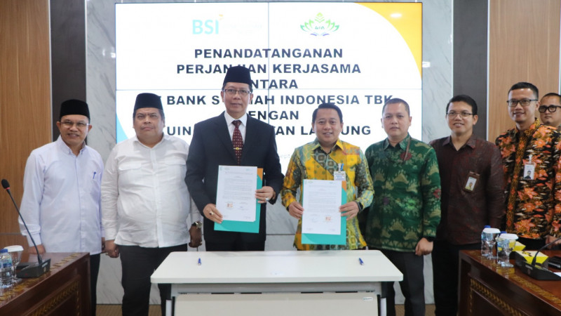 Usai Penandatanganan Perjanjian Kerja Sama antara UIN Raden Intan Lampung dengan PT Bank Syariah Indonesia Tbk