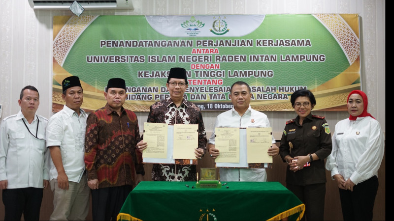 Usai penandatanganan Perjanjian Kerja Sama antara UIN Raden Intan Lampung dengan Kejati Lampung