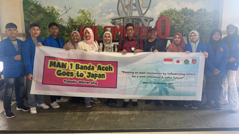 MAN 1 Banda Aceh Wakili Indonesia pada Simposium Museum Tsunami Internasional di Jepang