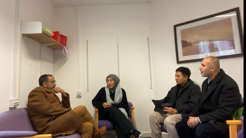 Tim Riset UIN Malang dan Universitas PTIQ Jakarta saat interview  di University of Warwick Coventry - UK