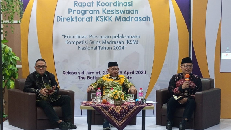 Rakor Program Kesiswaan Direktorat KSKK Madrasah tentang Penyelenggaraan KSM 2024 (23-26/4)
