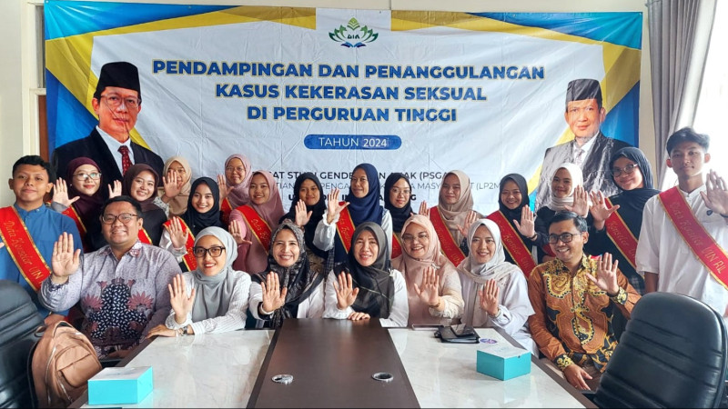 Tim Konselor PSGA bersama Duta Konselor Sahabat ULT UIN Raden Intan Lampung