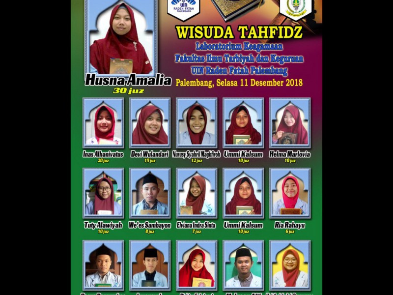 FITK UIN Raden Fatah Palembang Akan Mewisuda Tahfidz Al-Quran