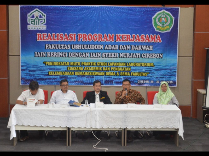 Perkuat Aspek Akademik dan Literasi Keilmuan, IAIN Kerinci Kunjungi IAIN Syekh Nurjati Cirebon