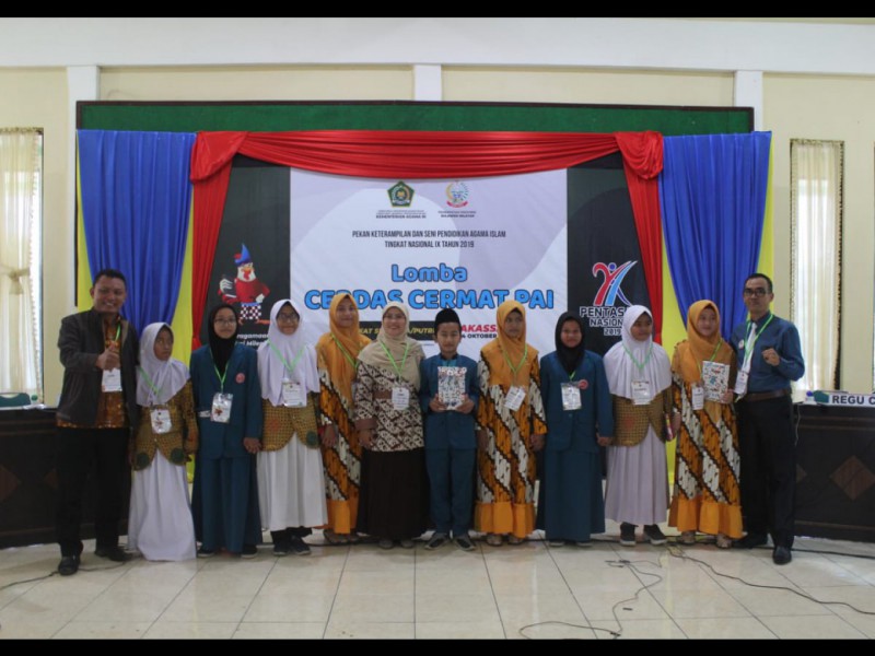 Jawa Timur Raih Juara Cerdas Cermat Pentas PAI Tingkat SD Putra-putri