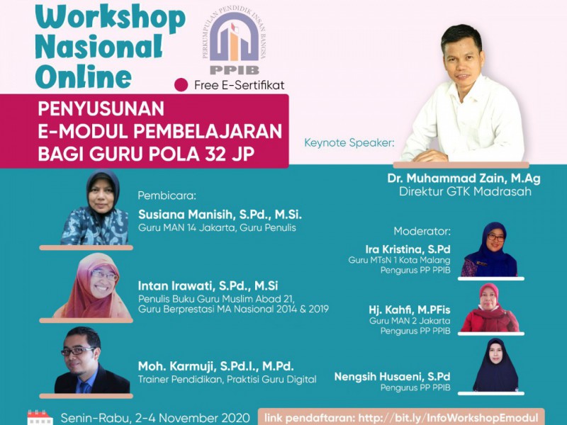 Pendaftar Workshop E-Modul GTK Madrasah dan PPIB Tembus 6.018 Orang