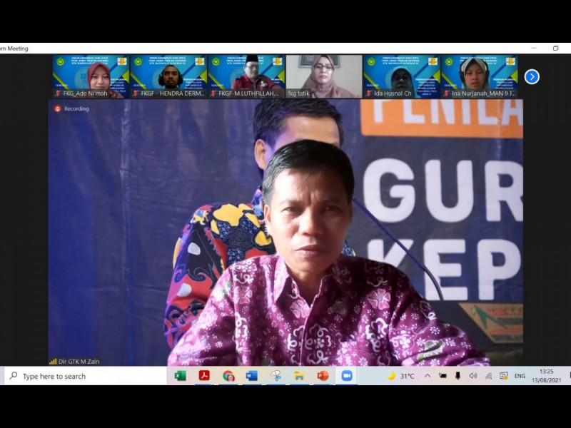 Direktur GTK Harap Jadikan Webinar Nasional Habit untuk Guru Madrasah Tingkatkan Wawasan Keilmuan