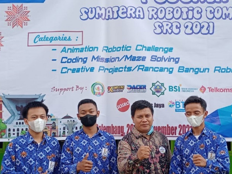 MAN 1 OKU Timur Ikuti Kompetisi Robotik SRC 2021 Palembang