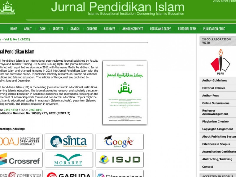 Jurnal Pendidikan Islam Terindeks Internasional, Bukti Core Business Tarbiyah dan Keguruan Berkembang