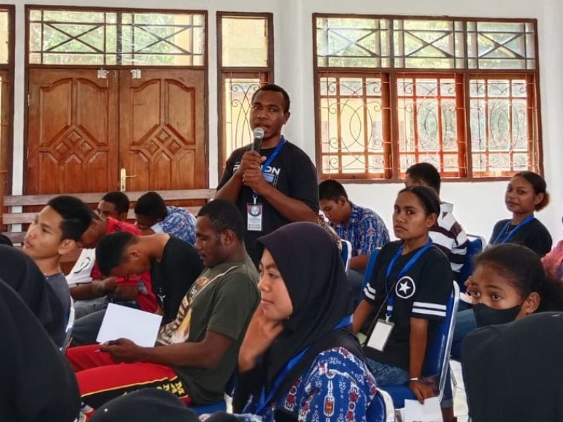 KKN KNMB Papua: Ada Sosialisasi Kampus, LDK, HUT RI, dan Partisipasi Budaya
