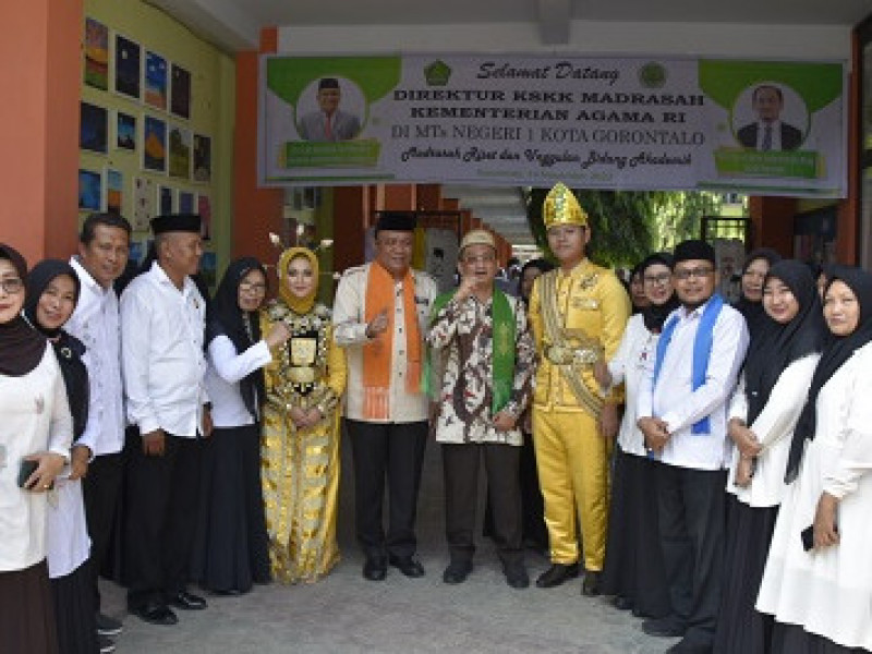 Kunjungi MTsN 1 Kota Gorontalo, Direktur KSKK Madrasah Akan Tambah Madrasah Negeri di Gorontalo