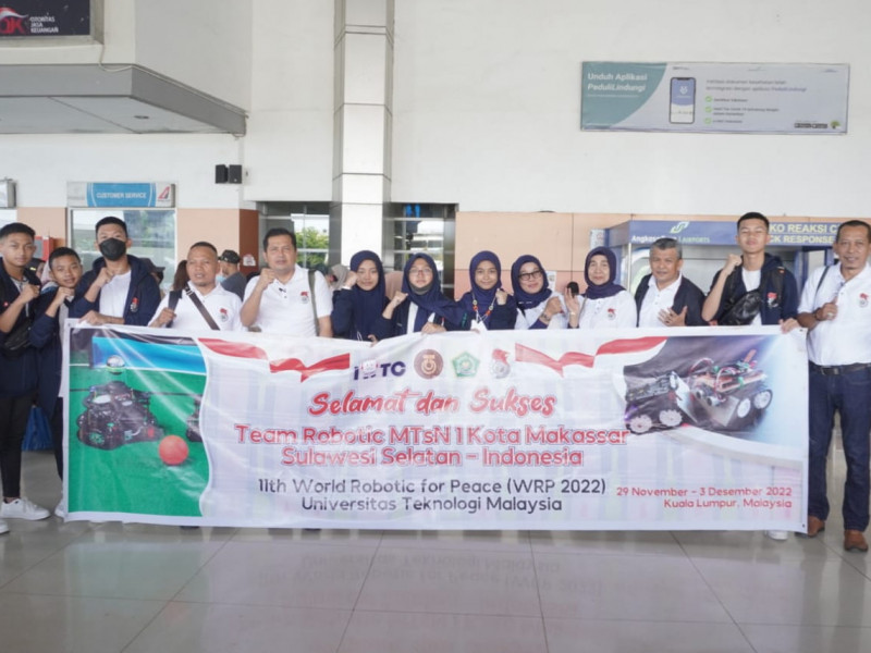 Tim Robotik Madrasah di Sulsel Raih 5 Emas di Ajang International 11Th World Robotic For Peace (WRP) Malaysia 2022.