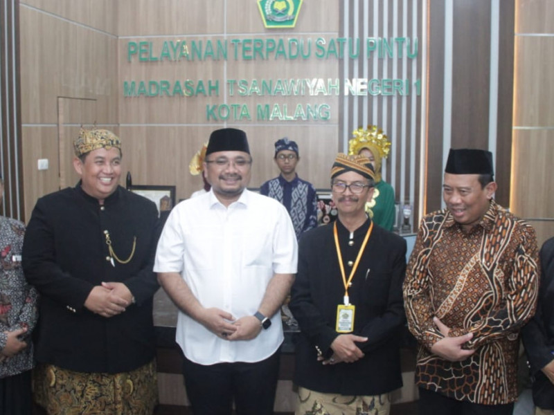 Menag Resmikan MTsN 1 Kota Malang Menjadi Madrasah  Digital