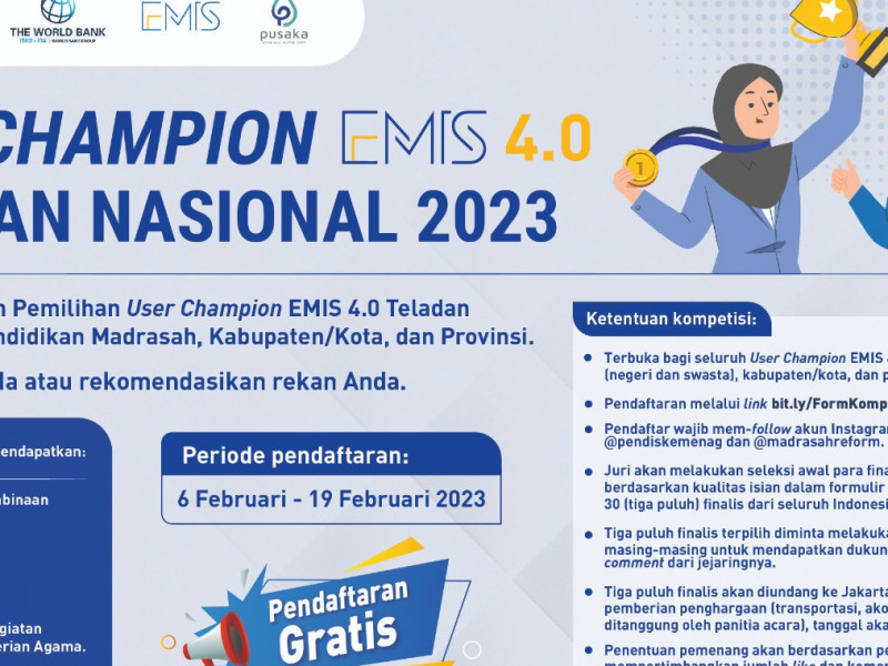 Kemenag Buka User Champion EMIS Teladan Nasional 2023