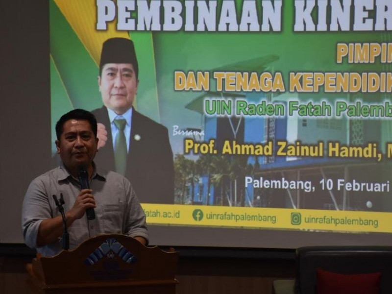 Direktur Pendidikan Tinggi Keagamaan Islam Lakukan Kunjungan Kerja di UIN Raden Fatah Palembang