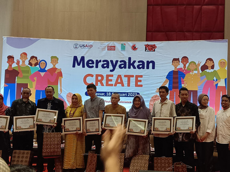 Ikut Mengampanyekan Toleransi dan Perdamaian, MAN 2 Kota Makassar Terima Penghargaan dari HIVOS-USAID