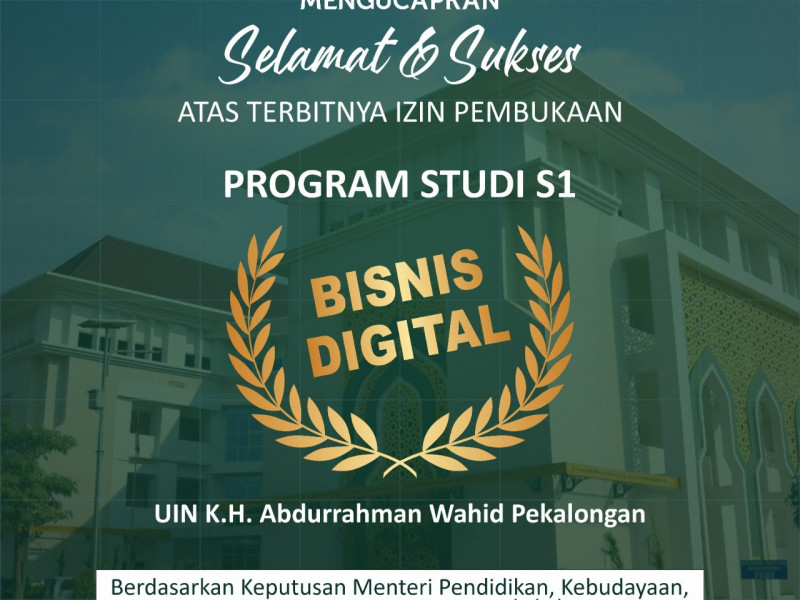 Prodi Baru: UIN Gus Dur Buka Program Studi Bisnis Digital