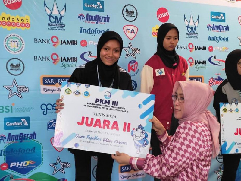 PKM Jambi, Atlet Tenis Meja UIN Ar-Raniry Raih Perak