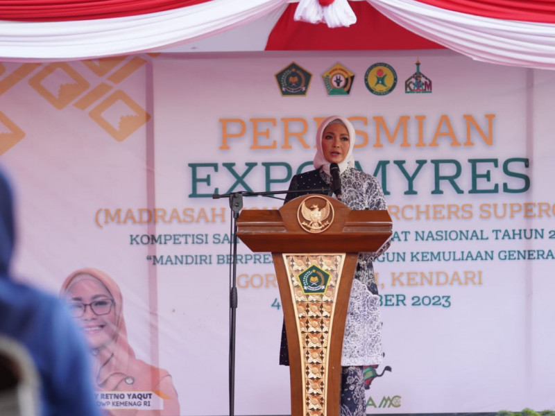 Buka Expo Myres 2023, Eny Retno Yaqut : Myres Ajarkan Bersikap, Berpikir dan Bertindak secara Ilmiah