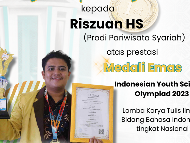 Mahasiswa UIN Bukittinggi Raih Medali Emas dalam Indonesian Youth Science Olympiad 2023