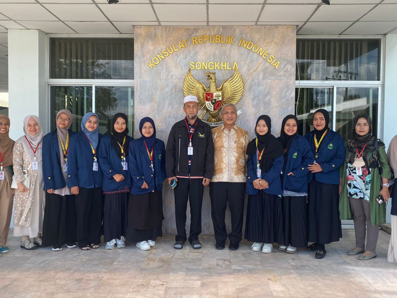 Mahasiswa IAIN SAS Bangka Belitung Kunjungi Konsulat RI di Songkhla Thailand