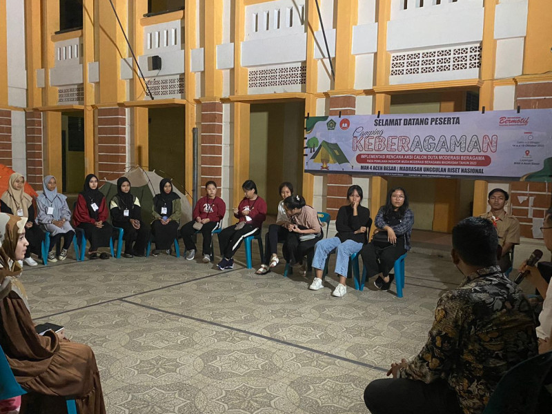 Hadirkan Siswa Lintas Agama, MAN 4 Aceh Besar Laksanakan Camping Keberagaman