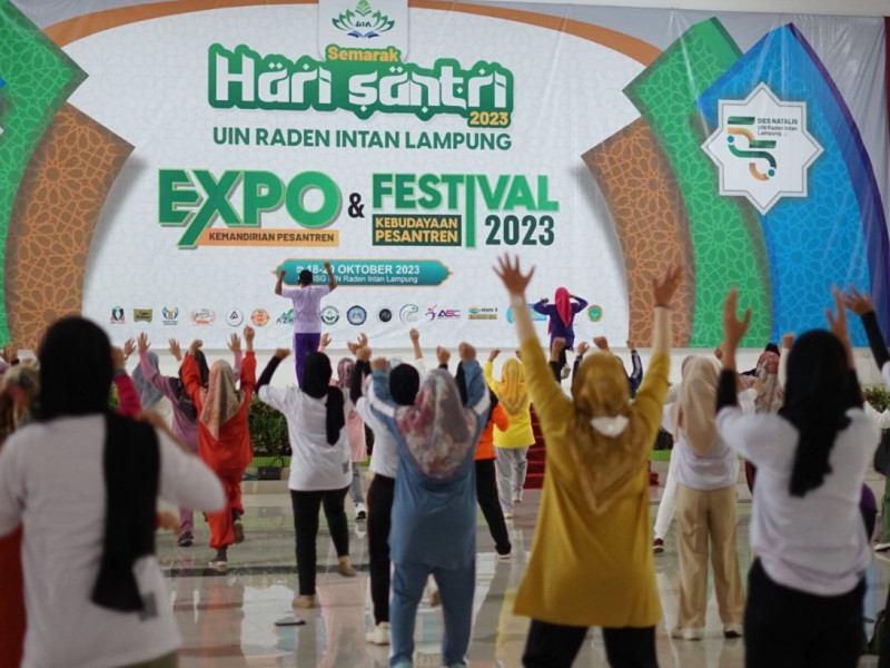 Ragam Aktivitas Jumat Sehat, Ramaikan Expo Hari Santri di UIN Raden Intan