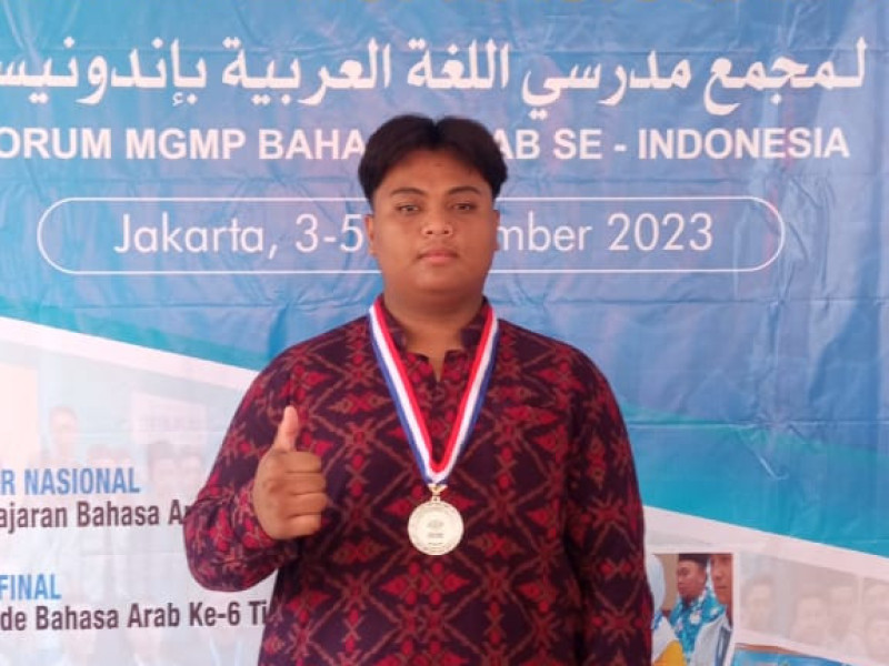 Azhariel, Siswa MAN 1 Jembrana Raih Medali Olimpiade Bahasa Arab Tingkat Nasional 
