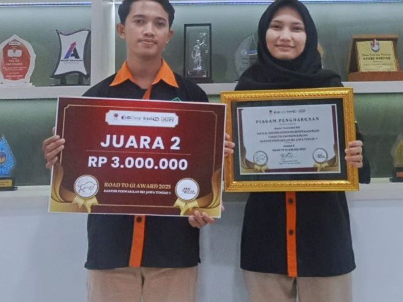 UKM KSPMS FEBI UIN Gus Dur Sumbang Prestasi sebagai Juara 2 di Road to GI Award IDX Semarang