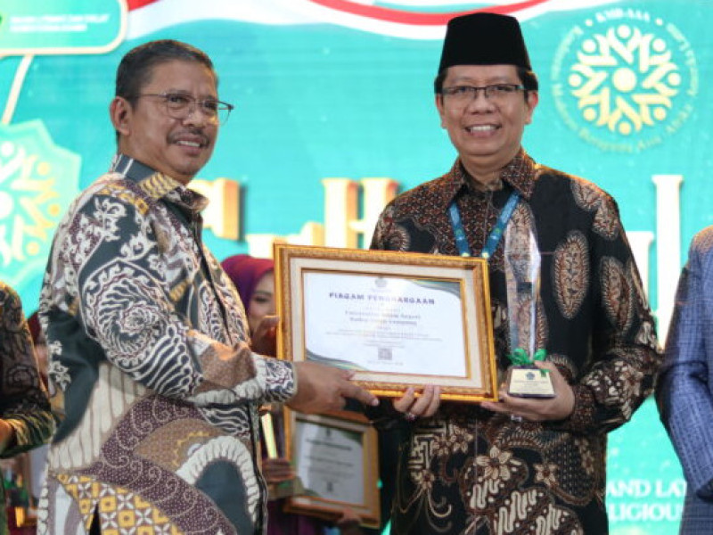 UIN Raden Intan Lampung Satu-satunya PTKN Penerima Penghargaan Paling Responsif dalam Penguatan Moderasi Beragama