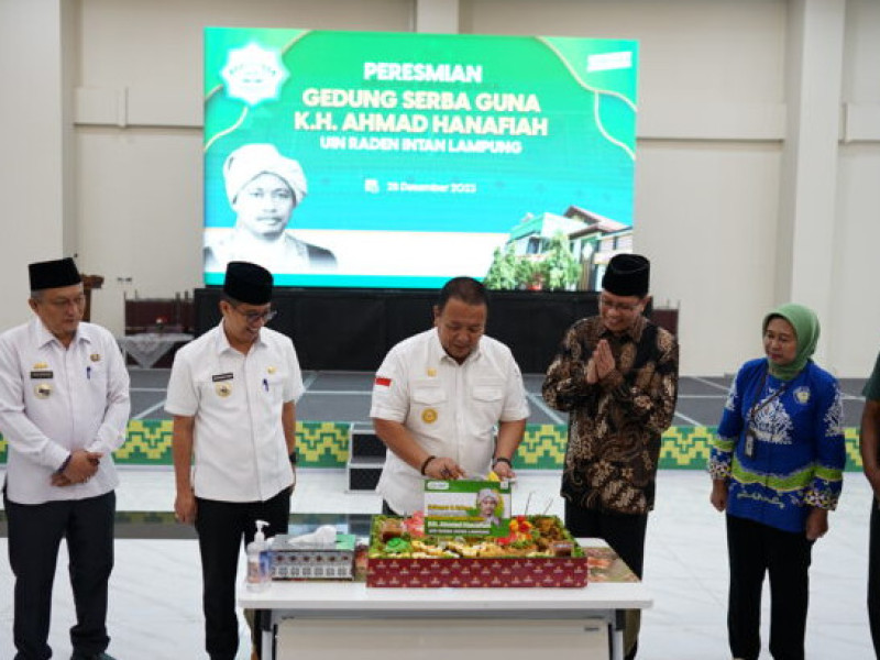 Gubernur Lampung Resmikan GSG UIN RIL dengan Nama Pahlawan K.H. Ahmad Hanafiah