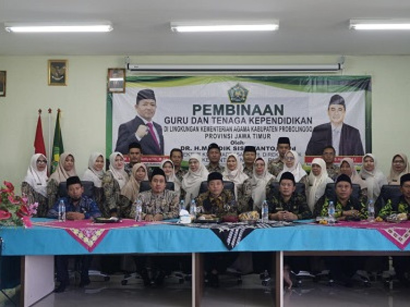 Ratusan GTK Madrasah di Kabupaten Probolinggo Ikuti Pembinaan ASN dari Kemenag RI