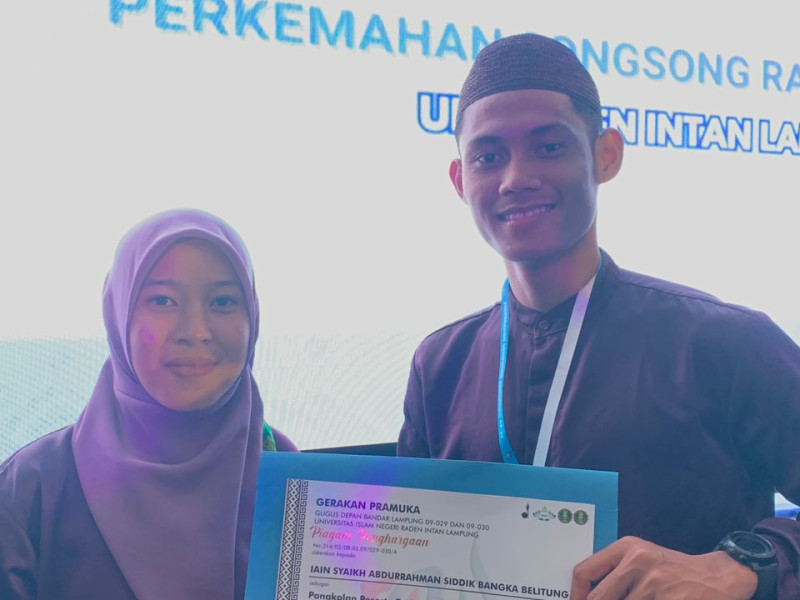 Racana Pramuka IAIN SAS Babel Raih Penghargaan Pangkalan Terfavorit II pada PSR Se-Sumatera Jawa di UIN lampung