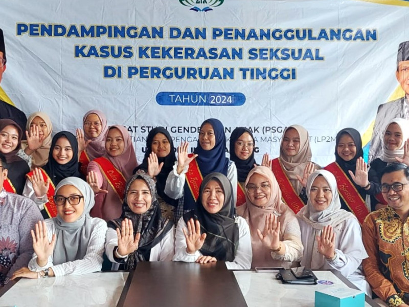 PSGA UIN Raden Intan Lampung Dampingi Duta Konselor Tangani Kasus Kekerasan Seksual