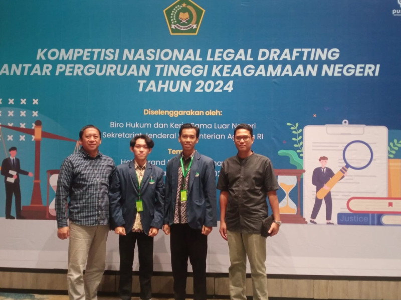 Fakultas Syariah UIN KHAS Jember Kirim Delegasi Ikuti Kompetisi Nasional Legal Drafting 2024